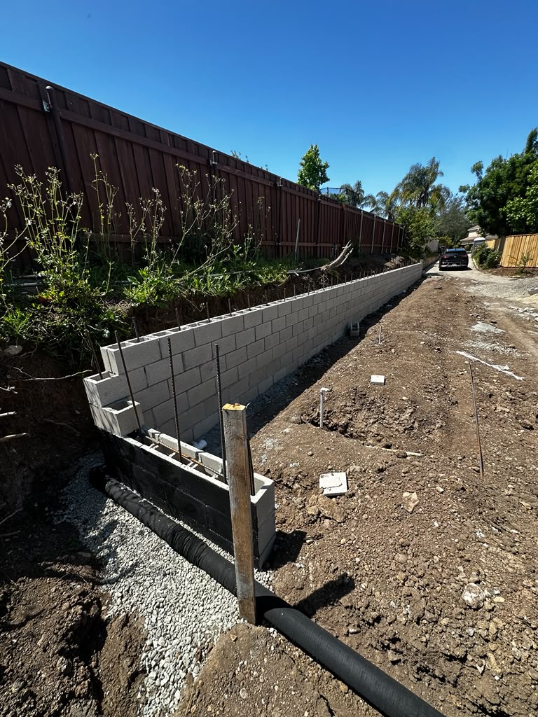 Retaining wall — New Vision Builders